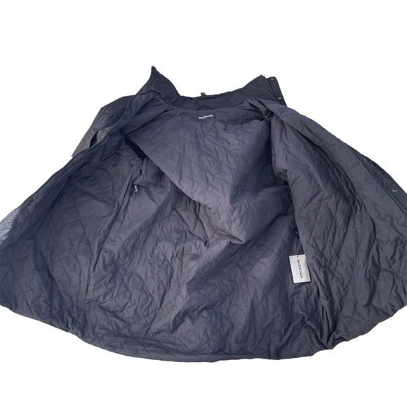 NWT Balenciaga Black Reflective Stripe Padded Lining Parka - Picture 4 of 14